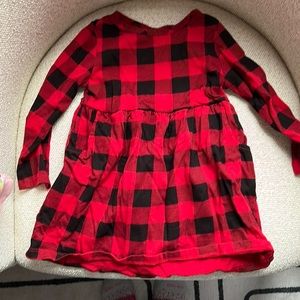 Plaid baby girl fall/holiday dress